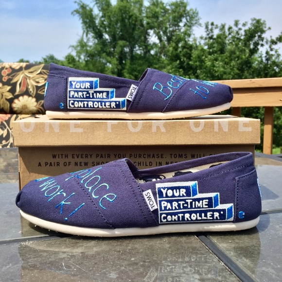 Your Part-Time Controller custom hand painted TOMS - Picture 2 of 4